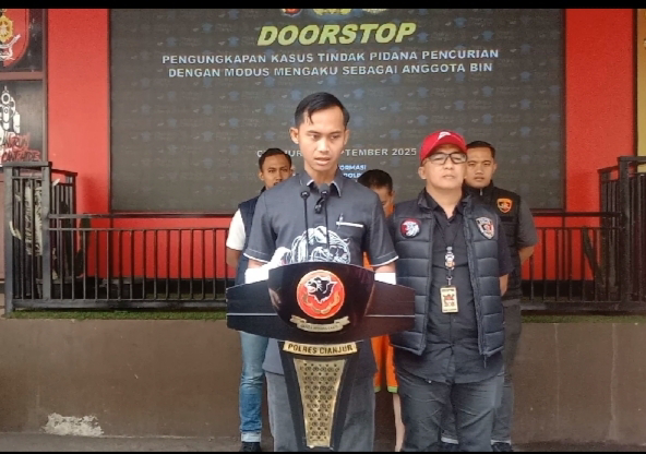 Satreskrim Polres Cianjur Berhasil Membekuk BIN Gadungan,pelaku Pencurian.