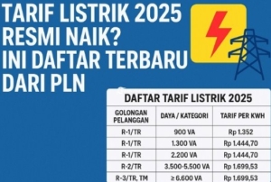 Tarif Listrik PLN Periode 3–9 November 2025, Ini Daftar Lengkapnya untuk Rumah Tangga