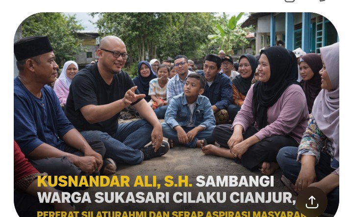 Kusnandar Ali, S.H. Sambangi Warga Sukasari Cilaku Cianjur, Sosok Merakyat yang Dinilai Layak Pimpin Perubahan