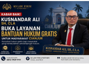 Kabar Baik! Kusnandar Ali SH CLA Buka Layanan Bantuan Hukum Gratis untuk Masyarakat Cianjur