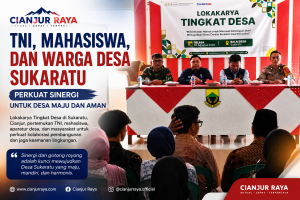 TNI, Mahasiswa, dan Warga Desa Sukaratu