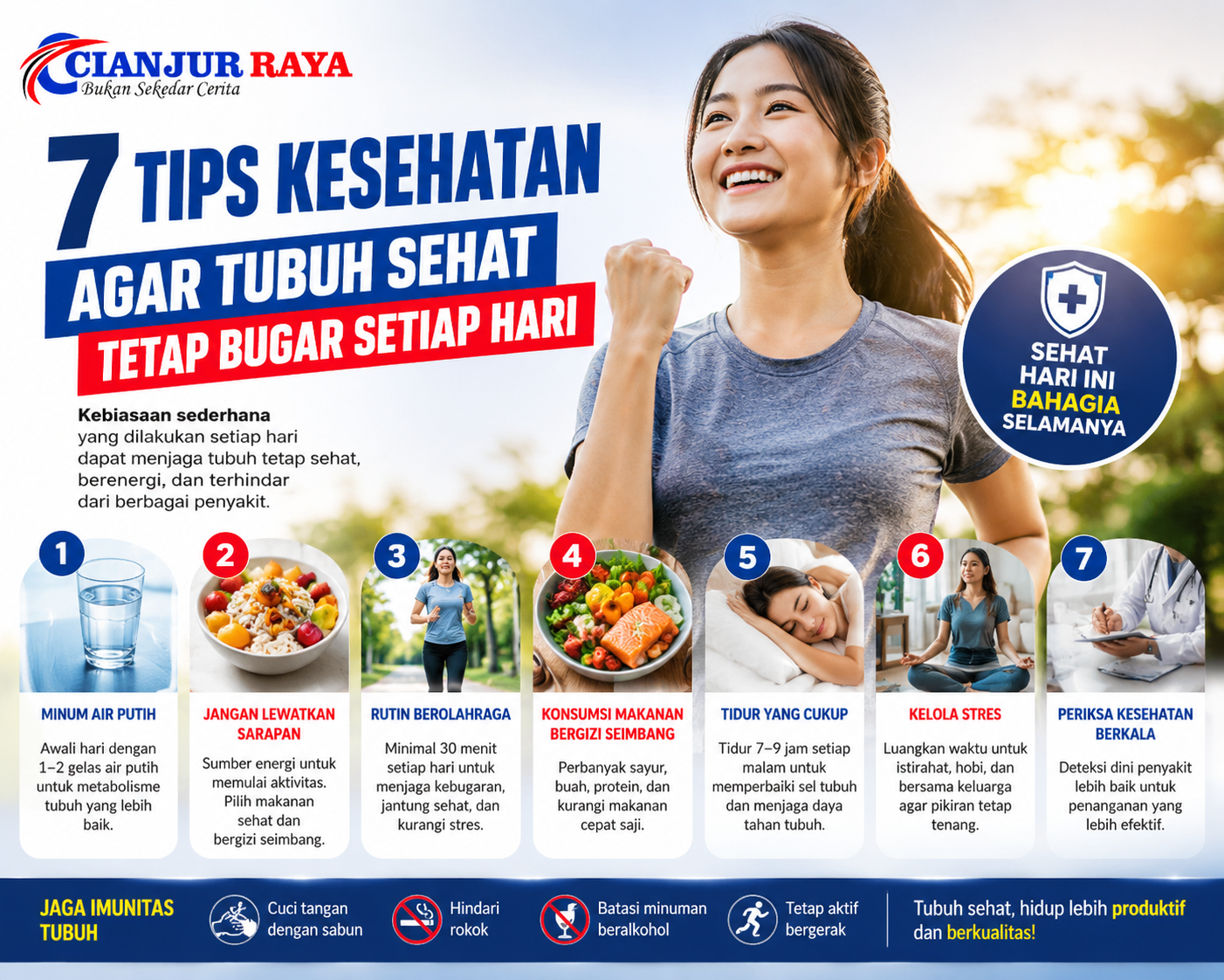 Tips Kesehatan: Rahasia Tubuh Sehat dan Fit Sepanjang Hari
